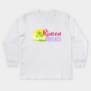 Life's a Beach: Rincon, Puerto Rico Kids Long Sleeve T-Shirt